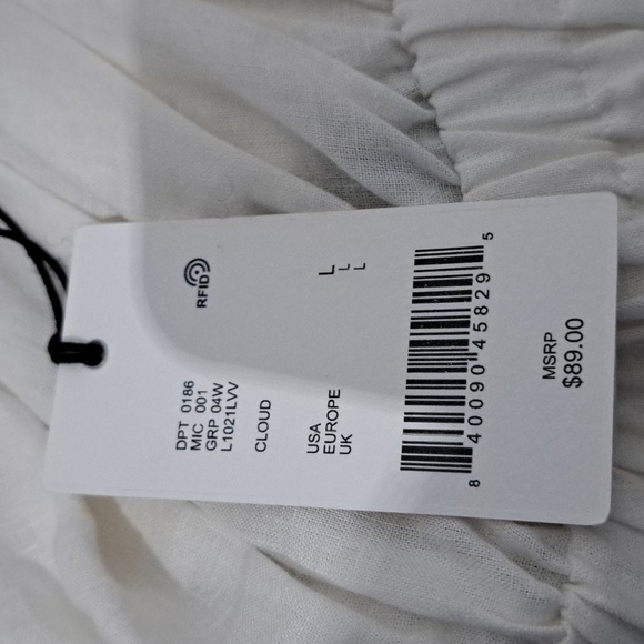 A Loves A Victorian Corset Square Neck Short Puff Sleeve Tie Front Ruffl… - Picture 7 of 7